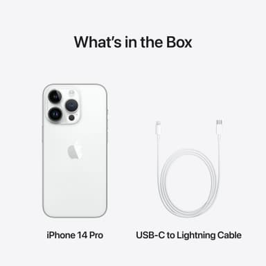 iPhone 14 Pro – 5G smarttelefon 128GB Sølvfinish