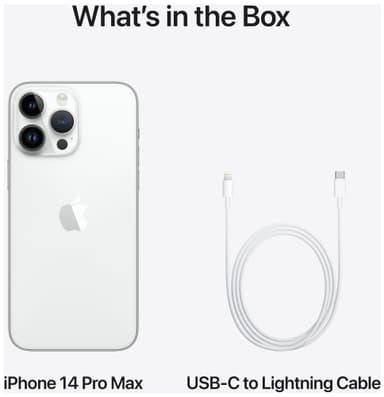 iPhone 14 Pro Max – 5G smarttelefon 1TB Sølvfinish