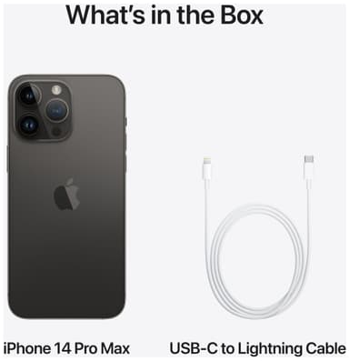 iPhone 14 Pro Max – 5G smarttelefon 128GB Stellarsvart