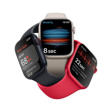 Apple Watch Series 8 45mm Cellular (rustfritt stål i gull/ gull milanese-reim)