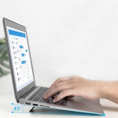 Bærbart tastaturstativ ABS Hvit 2-pakning