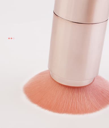 Makeup Brushes Sett med Foundation Brush Eye Shadow Concealer 5 stk Rose gull