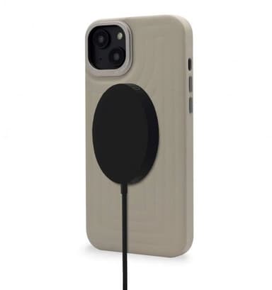Decoded iPhone 14 Plus Deksel Leather Embossed Backcover Clay