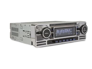 Caliber Retro Radio - CD, Bluetooth og USB - sølv