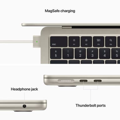 MacBook Air M2 2022 CTO 16/256GB (stjerneskinn)
