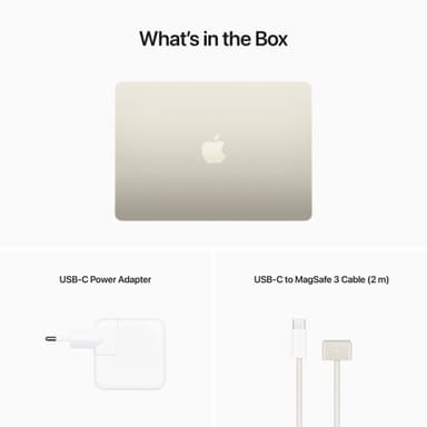 MacBook Air M2 2022 CTO 16/256GB (stjerneskinn)