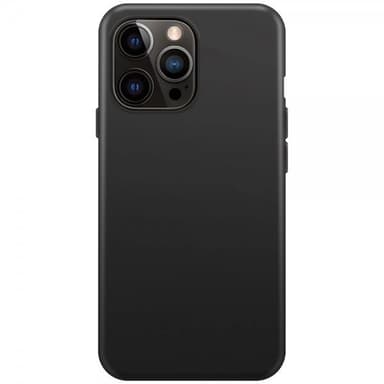 XQISIT iPhone 14 Pro Max Deksel Silicone Case MagSafe Svart