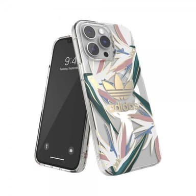 Adidas iPhone 14 Pro Max Deksel Trefoil Clear Case MagSafe Gold