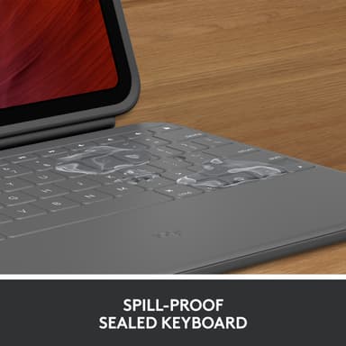 Logitech Rugged Folio iPad 10,9" tastatur til nettbrett