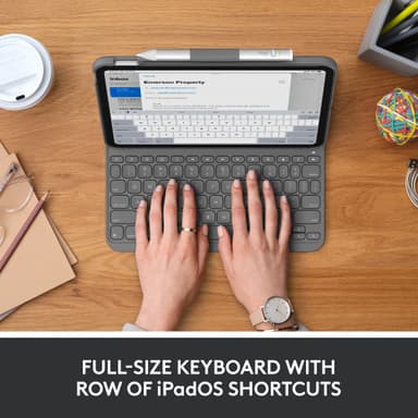 Logitech Slim Folio iPad 10,9" tastatur til nettbrett