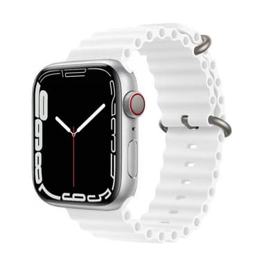 RIB Sport Armbånd Apple Watch 7 (41mm) - Hvit