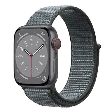 Nylon armbånd Apple Watch 8 (45mm) - Storm Grey
