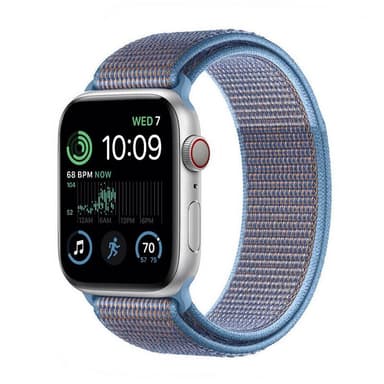 Nylon armbånd Apple Watch SE 2022 (40mm) - Cerulean