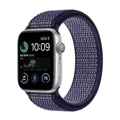 Nylon armbånd Apple Watch SE 2022 (44mm) - Midnight blue