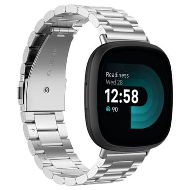 Armbånd Rustfritt stål Fitbit Versa 4 - Sølv