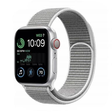 Nylon armbånd Apple Watch SE 2022 (44mm) - Seashell