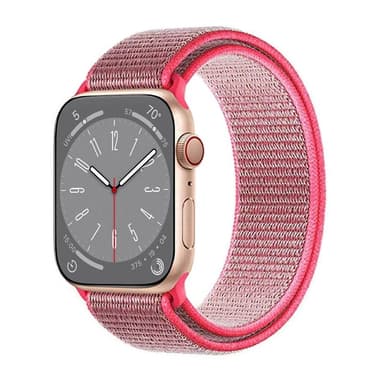 Nylon armbånd Apple Watch 8 (41mm) - Hot pink