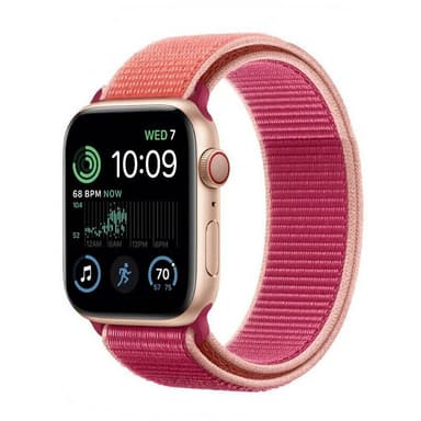 Nylon armbånd Apple Watch SE 2022 (44mm) - Pomegranate