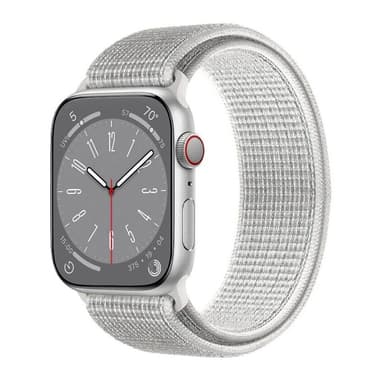 Nylon armbånd Apple Watch 8 (41mm) - Summit White