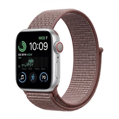 Nylon armbånd Apple Watch SE 2022 (44mm) - Smoke Mauve