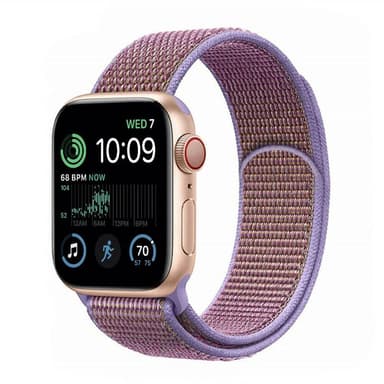 Nylon armbånd Apple Watch SE 2022 (40mm) - Lilac