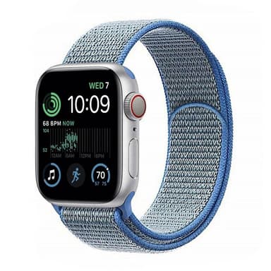 Nylon armbånd Apple Watch SE 2022 (44mm) - Tahoe Blue