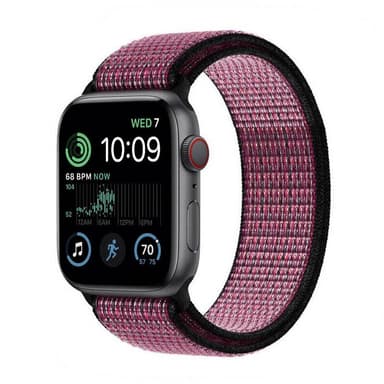 Nylon armbånd Apple Watch SE 2022 (40mm) - True Berry