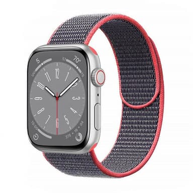 Nylon armbånd Apple Watch 8 (45mm) - Electric pink