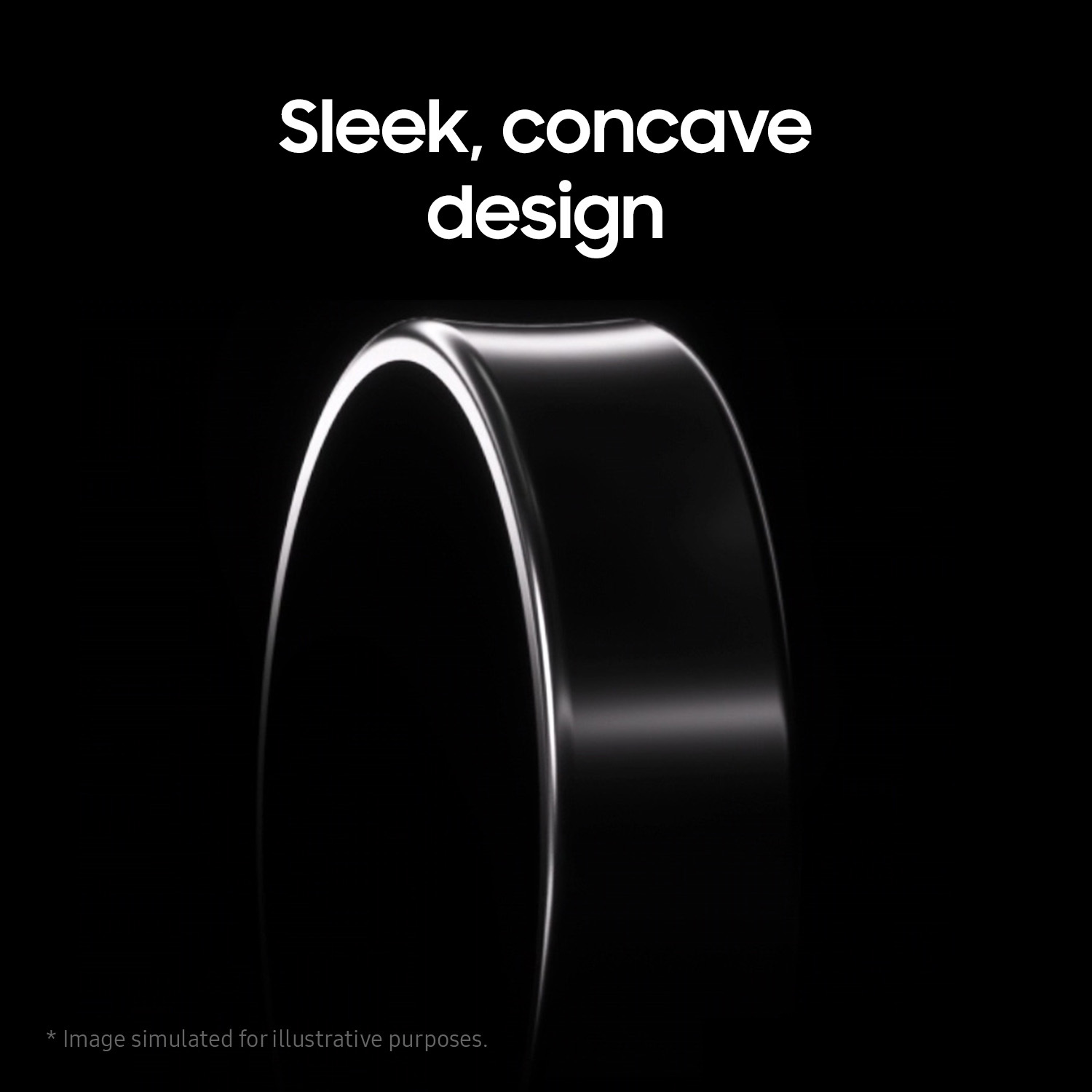 Samsung Galaxy Ring smartring Størrelse 12 (sølv)