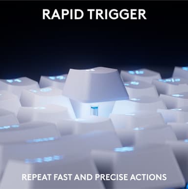 Logitech G - Pro X TKL Rapid Trigger gamingtastatur (hvit)