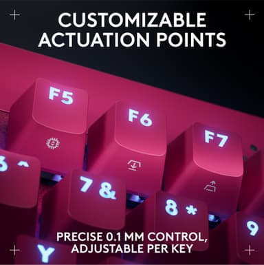 Logitech G - Pro X TKL Rapid Trigger gamingtastatur (magenta)