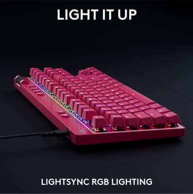 Logitech G - Pro X TKL Rapid Trigger gamingtastatur (magenta)