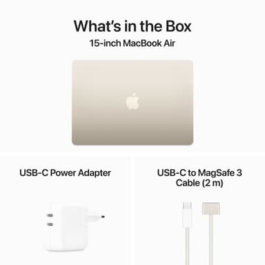 MacBook Air 15,3 M3 24/512GB (Stjerneskinn)