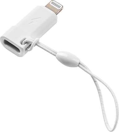 Sandstrøm USB-C to Lightning kabeladapter (hvit)