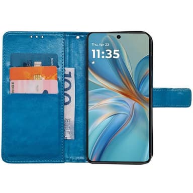 Lommebokdeksel 3-kort Motorola Moto G75 5G - Lyseblå