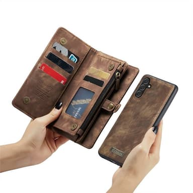 CaseMe mobildeksel 008 8-kort Samsung Galaxy A16 5G - Brun