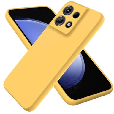 Liquid silikondeksel Motorola Moto G75 5G - Gul