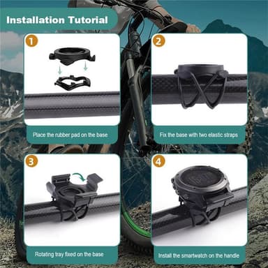 Sykkelholder med hurtigkobling til Garmin Quatix 6X