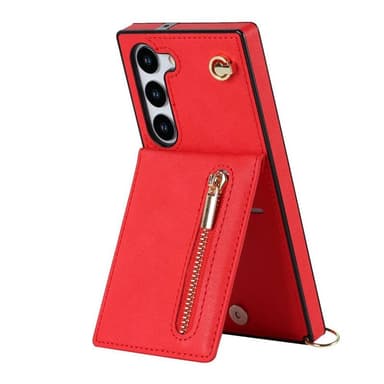 Zipper halskjede deksel Samsung Galaxy S24 FE - Rød