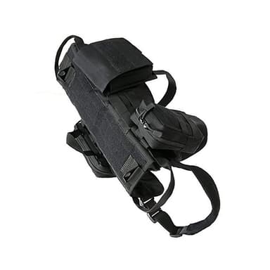 Taktisk hundesele Molle Vest Sikkerhetssele Sort XL