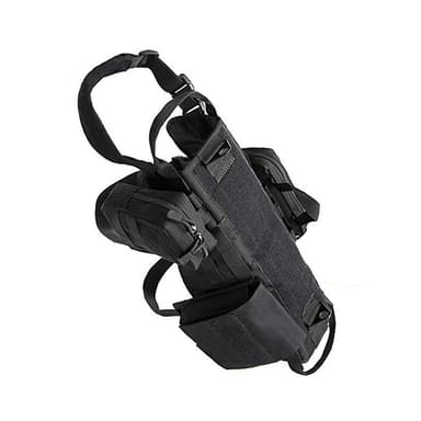 Taktisk hundesele Molle Vest Sikkerhetssele Sort XL
