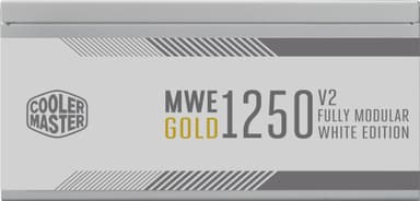 Cooler Master MWE Gold V2 ATX 3.1 1250W strømforsyningsenhet (hvit)