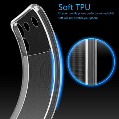 ZTE Blade A54 deksel ultra slim (Transparent)