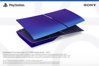 PS5 Slim Chroma konsolldeksel (Indigo)