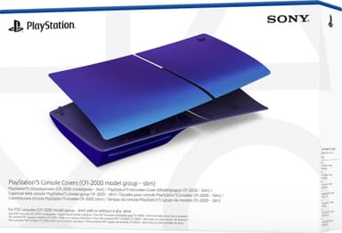 PS5 Slim Chroma konsolldeksel (Indigo)