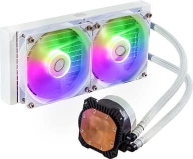 Cooler Master MASTERLIQUID 240L Core CPU-væskekjøler (hvit)