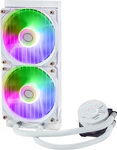 Cooler Master MASTERLIQUID 240L Core CPU-væskekjøler (hvit)