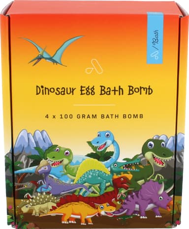 A Home A Bath Dinosaur Egg badebombe A100005 (rosa, grønn, oransje)
