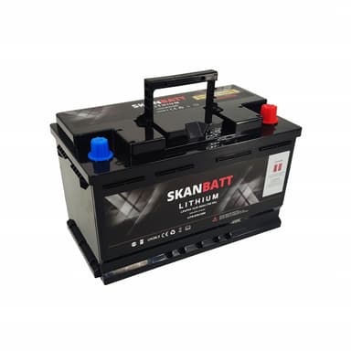 SKANBATT Lithium Start- og forbruksbatteri 12V 60Ah 900CA - Bluetooth