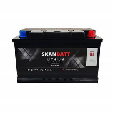 SKANBATT Lithium Start- og forbruksbatteri 12V 60Ah 900CA - Bluetooth